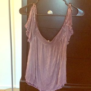 Tie Cap Sleeve Shirt